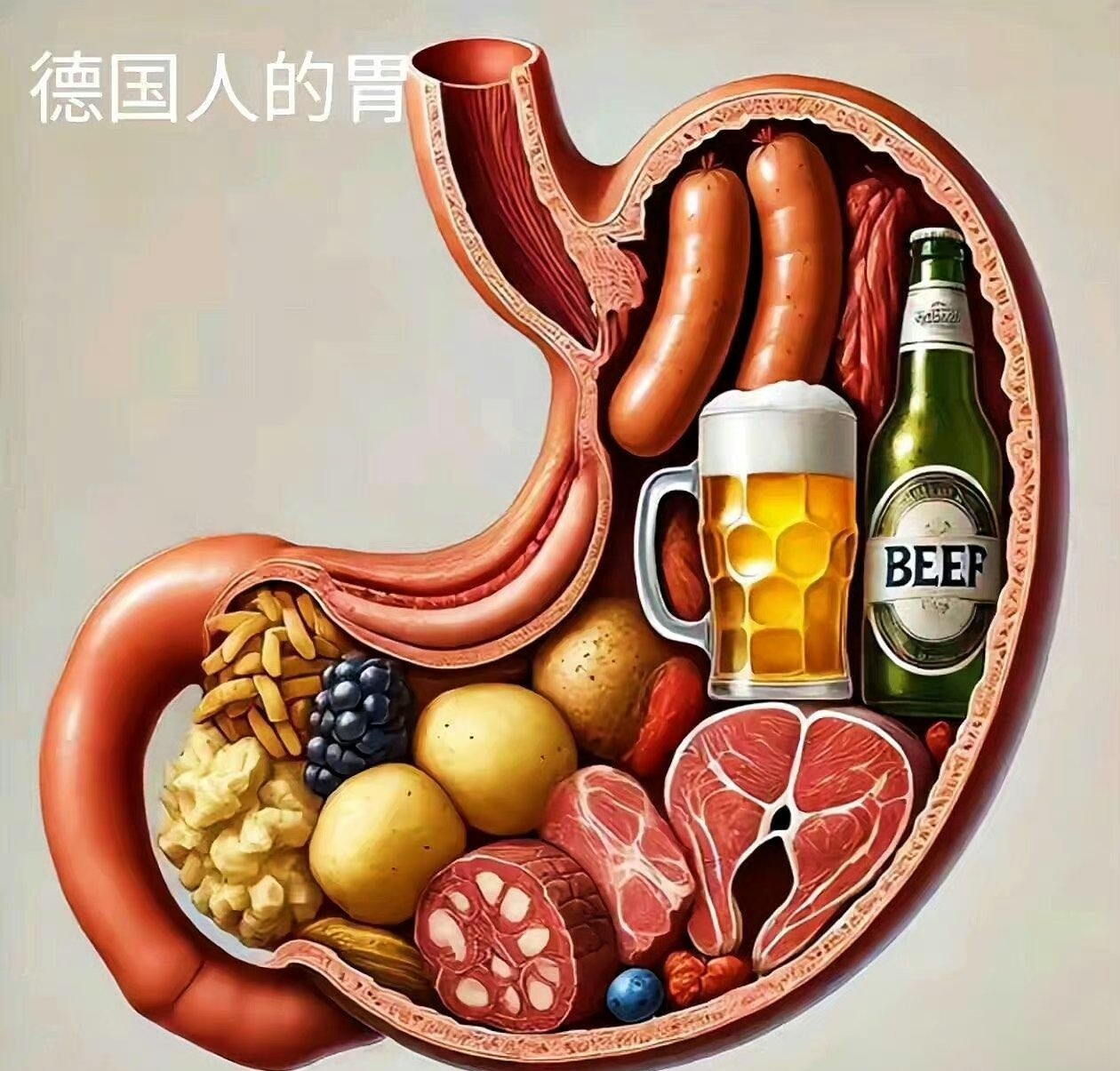 中、美、德、日四国膳食结构一览无余.....